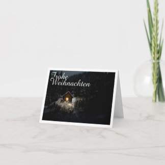 Weihnachtsgrüße mit Hexenhaus Karte