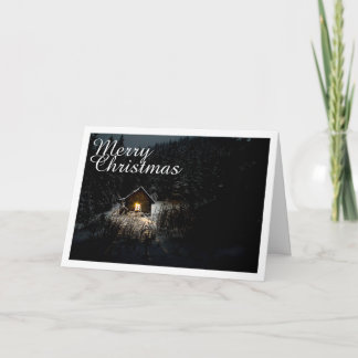 Weihnachtsgrüße mit Hexenhaus Karte