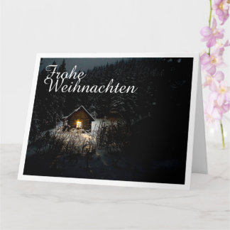 Weihnachtsgrüße mit Hexenhaus Karte