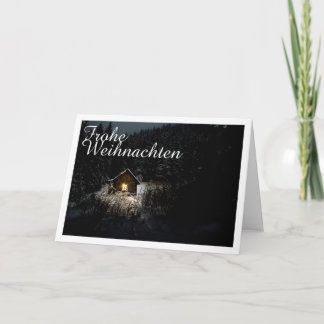 Weihnachtsgrüße mit Hexenhaus Karte