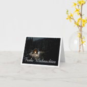 Weihnachtsgrüße mit Hexenhaus Karte (Gelbe Blume)