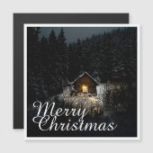 Weihnachtsgrüße mit Hexenhaus Magnetkarte (Vorne/Hinten)