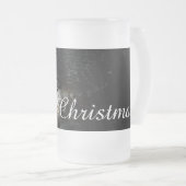 Weihnachtsgrüße mit Hexenhaus Mattglas Bierglas (VorderseiteRechts)