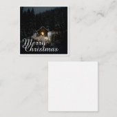 Weihnachtsgrüße mit Hexenhaus Mitteilungskarte (Vorne/Hinten)