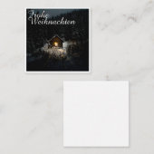 Weihnachtsgrüße mit Hexenhaus Mitteilungskarte (Vorne/Hinten)