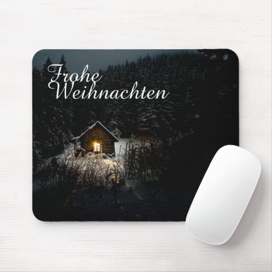 Weihnachtsgrüße mit Hexenhaus Mousepad (Mit Mouse)