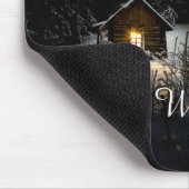 Weihnachtsgrüße mit Hexenhaus Mousepad (Ecke)