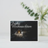 Weihnachtsgrüße mit Hexenhaus Postkarte (Stehend Vorderseite)