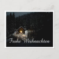 Weihnachtsgrüße mit Hexenhaus