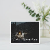 Weihnachtsgrüße mit Hexenhaus Postkarte (Stehend Vorderseite)