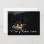 Weihnachtsgrüße mit Hexenhaus Postkarte (Vorne/Hinten)
