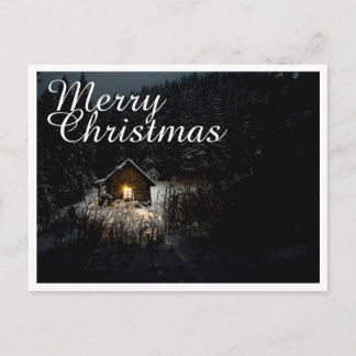 Weihnachtsgrüße mit Hexenhaus Postkarte