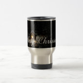 Weihnachtsgrüße mit Hexenhaus Reisebecher (Mittel)