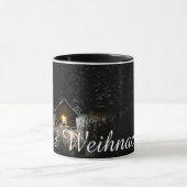 Weihnachtsgrüße mit Hexenhaus Tasse (Zentrum)