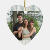 Weihnachtsgrüße mit Ihrem Foto Kardinal Birch Keramik Ornament (Rechts)