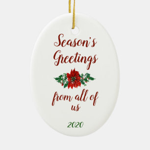 Weihnachtsgrüße mit Ihrer Foto-Gewohnheit Keramik Ornament