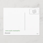 Weihnachtsgrüße mit individuellem Datum Feiertagspostkarte (Rückseite)