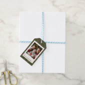 Weihnachtsgrüße mit Stechpalmenblatt - Festliche F Geschenkanhänger (Mit Garn)