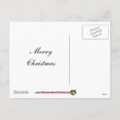 Weihnachtsgrüße mit Weihnachtsballon Feiertagspostkarte (Rückseite)