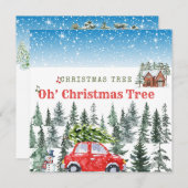 Weihnachtsgrüße Mitteilungskarte (Vorne/Hinten)