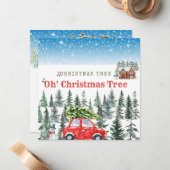 Weihnachtsgrüße Mitteilungskarte (Vorderseite/Rückseite Beispiel)