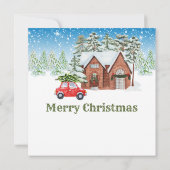 Weihnachtsgrüße Mitteilungskarte (Rückseite)