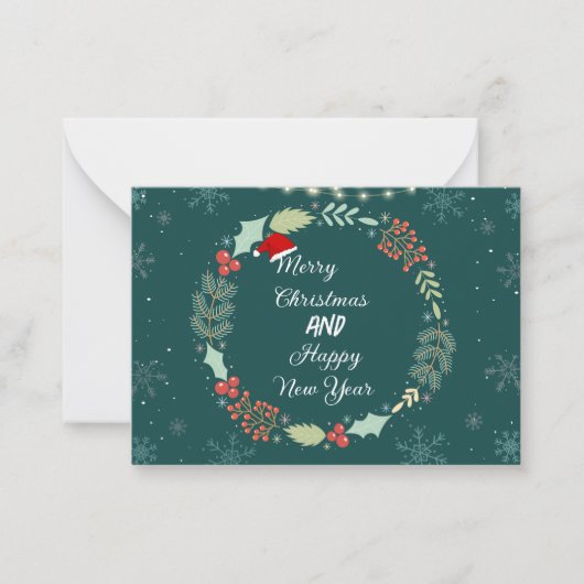 Weihnachtsgrüße Mitteilungskarte (Vorderseite)