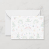 Weihnachtsgrüße Mitteilungskarte (Rückseite)