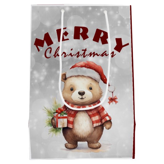 Weihnachtsgrüße Mittlere Geschenktüte (Rückseite)