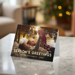 Weihnachtsgrüße Moderne einfache Typografie Feiertagskarte