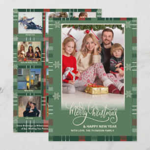 Weihnachtsgrüße Multi-Foto Modern Karte