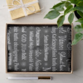 Weihnachtsgrüße Multiple Language Chalkboard Seidenpapier (Geschenk)