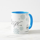 Weihnachtsgrüße nach Maß Tasse (VorderseiteRechts)