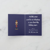 Weihnachtsgrüße-Nutcracker-Urlaubskarte Feiertagskarte (Innenseite)