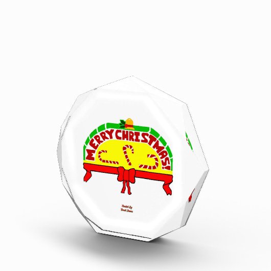 Weihnachtsgrüße Octagonal Foto Block (Rechts)