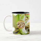 Weihnachtsgrüße Oma Zweifarbige Tasse (Links)