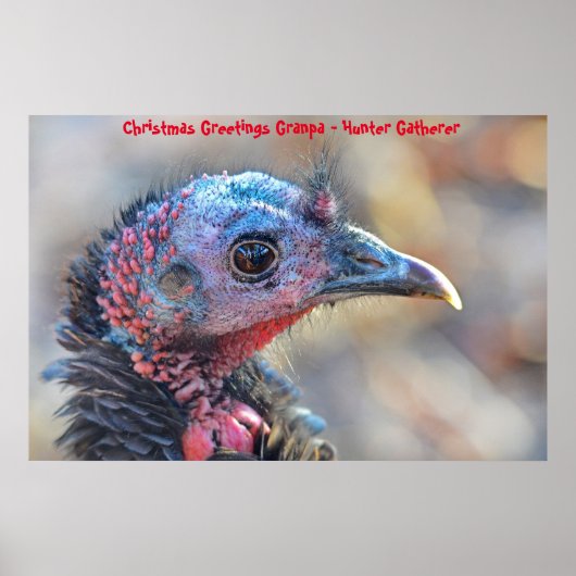 Weihnachtsgrüße Opa Hunter Gatherer Poster (Vorne)