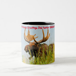 Weihnachtsgrüße Papa Jäger und Sammler Zweifarbige Tasse