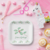 Weihnachtsgrüße Papierplatte Pappteller (Party)