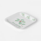 Weihnachtsgrüße Papierplatte Pappteller (Gewinkelt)