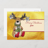 Weihnachtsgrüsse, personaiesiert Postkarte (Vorne/Hinten)