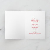 Weihnachtsgrüße - Personalisierte Weihnachtskarten Feiertagskarte (Innenseite)
