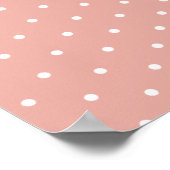 Weihnachtsgrüße Polka Dot Poster (Ecke)