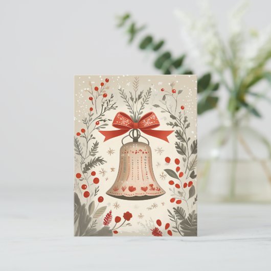 Weihnachtsgrüße Postkarte (Stehend Vorderseite)