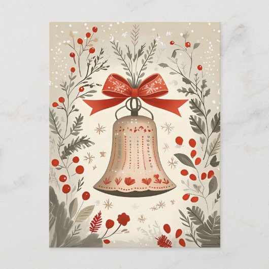 Weihnachtsgrüße Postkarte (Vorderseite)