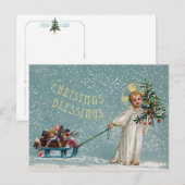 Weihnachtsgrüße Postkarte (Vorne/Hinten)