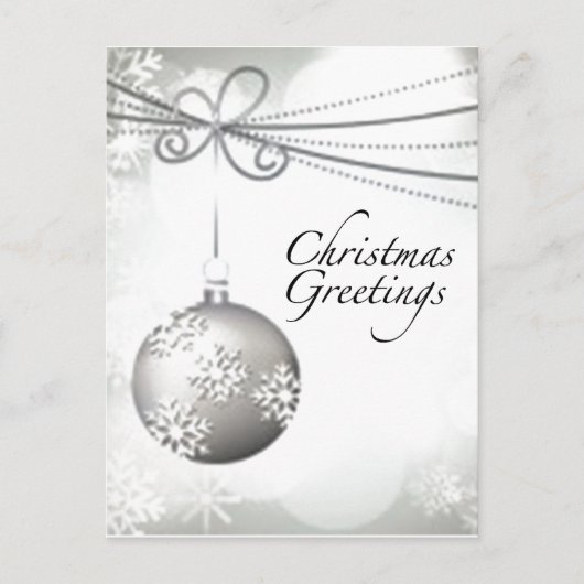 Weihnachtsgrüße Postkarte (Vorderseite)