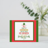 Weihnachtsgrüße postkarte (Stehend Vorderseite)