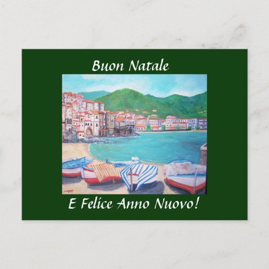 Weihnachtsgrüße Postkarte (Vorderseite)