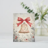 Weihnachtsgrüße Postkarte (Stehend Vorderseite)